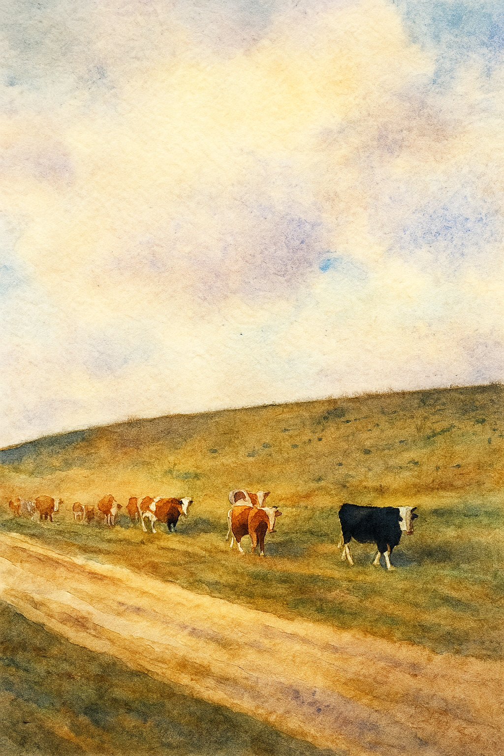 Watercolor pet portrait 6