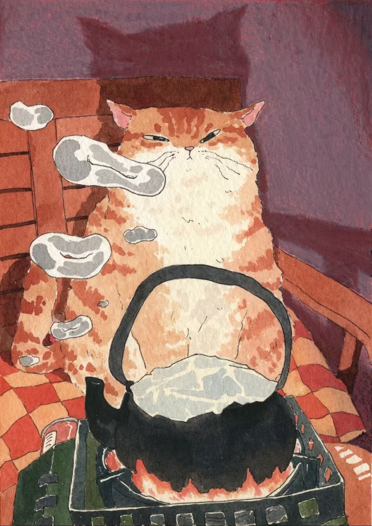 Original watercolor painting