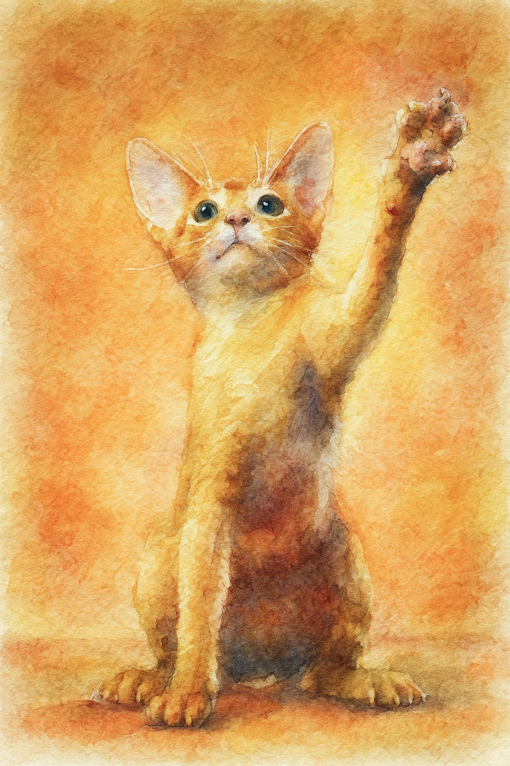 Watercolor pet portrait 6